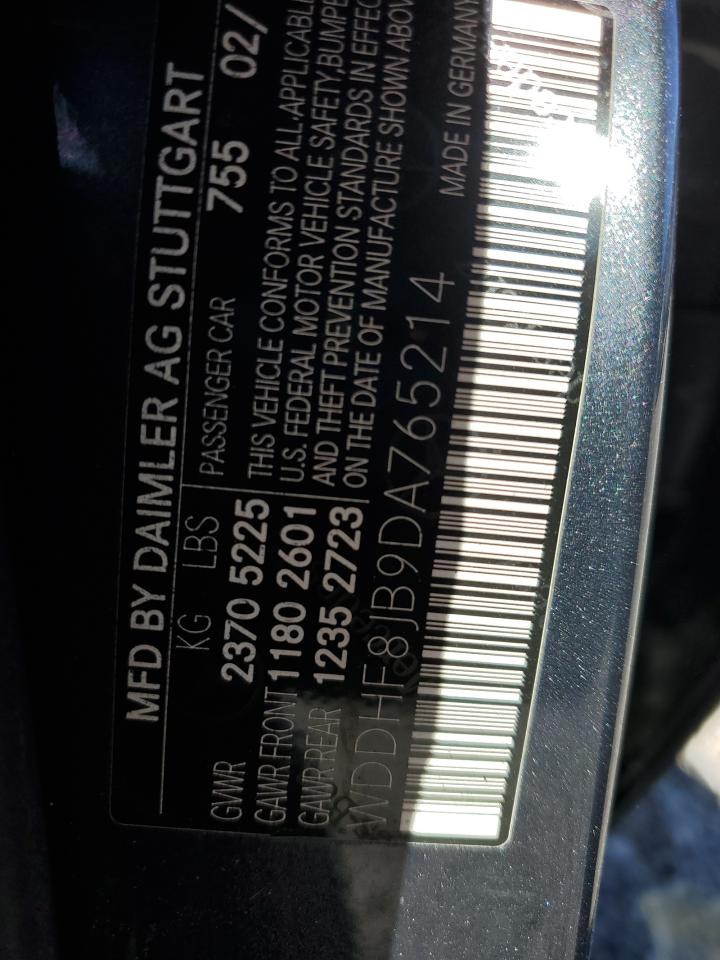 2013 Mercedes-Benz E 350 4Matic VIN: WDDHF8JB9DA765214 Lot: 82476925