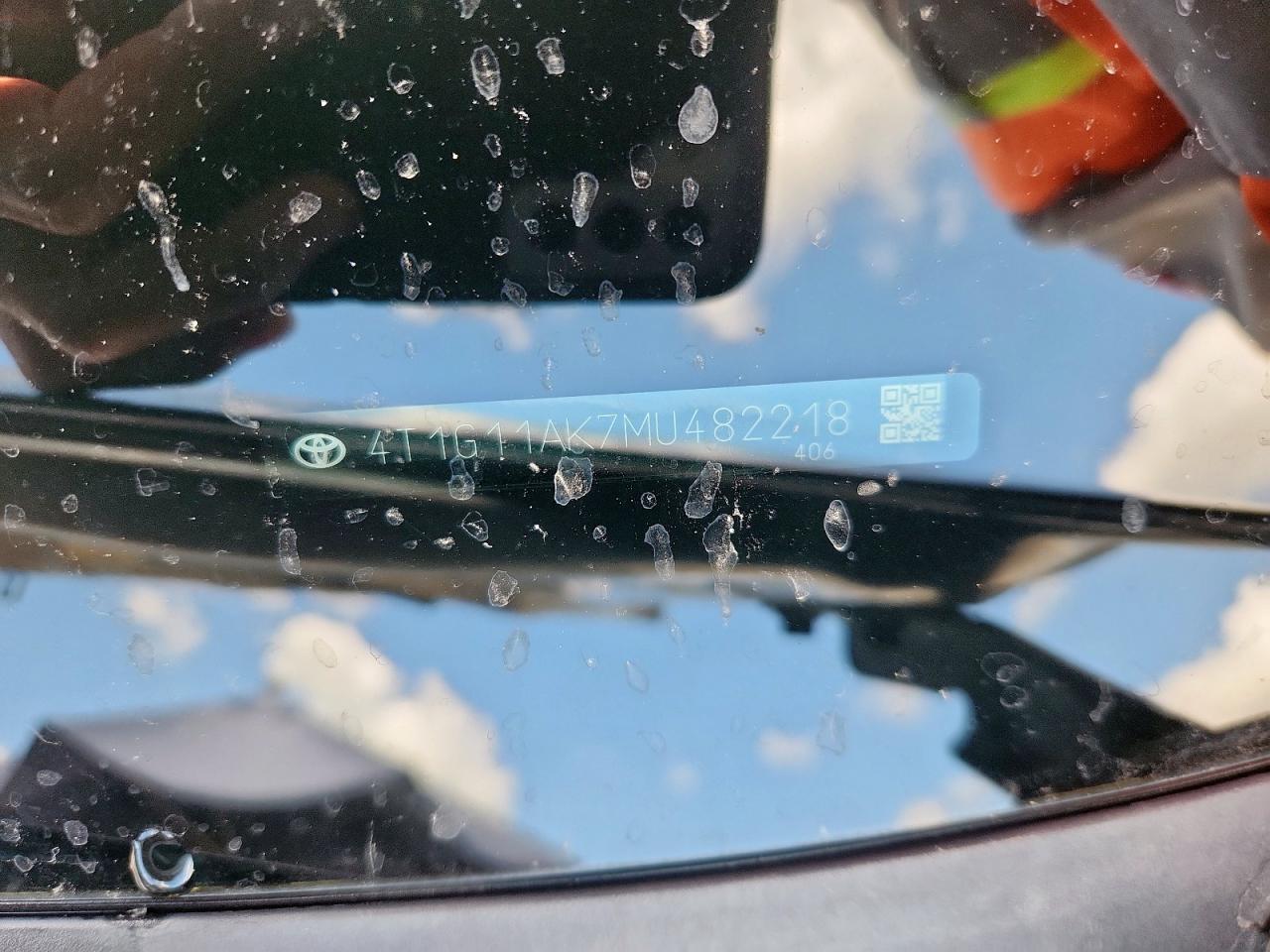 2021 Toyota Camry Se VIN: 4T1G11AK7MU482218 Lot: 85178615