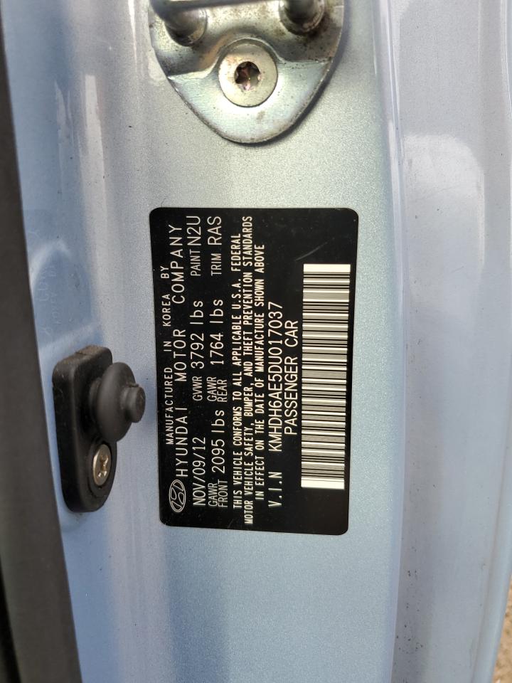 2013 Hyundai Elantra Coupe Gs VIN: KMHDH6AE5DU017037 Lot: 85948065