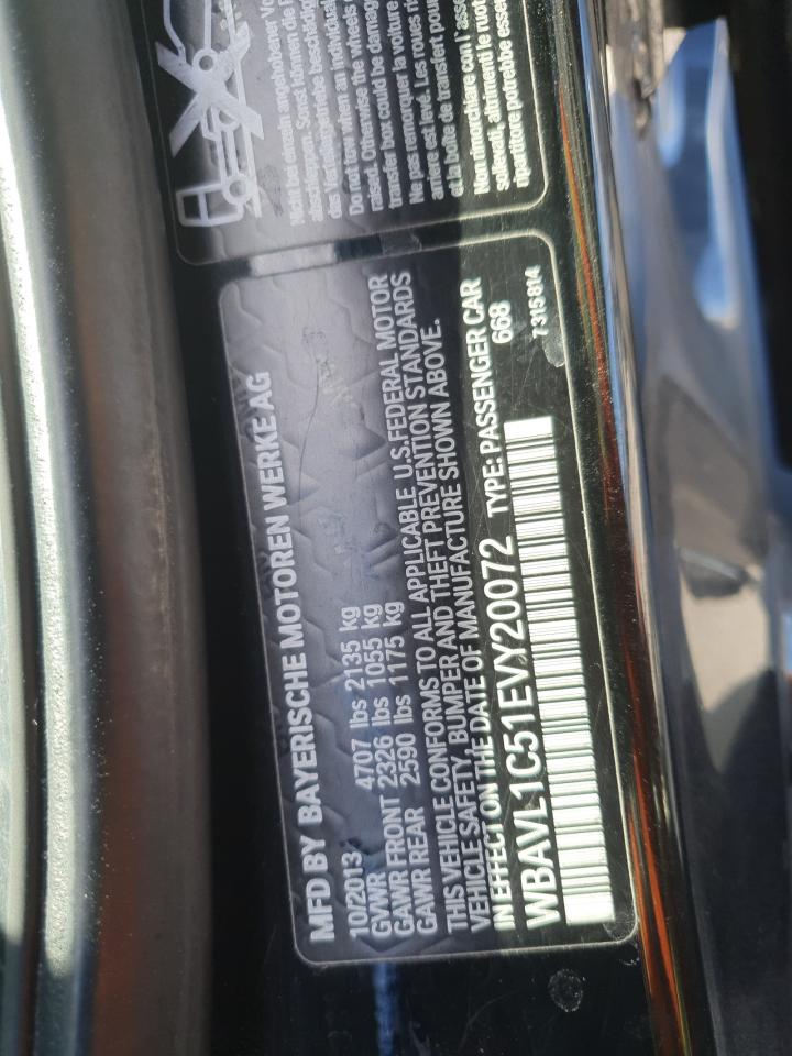 2014 BMW X1 xDrive28I VIN: WBAVL1C51EVY20072 Lot: 82337085