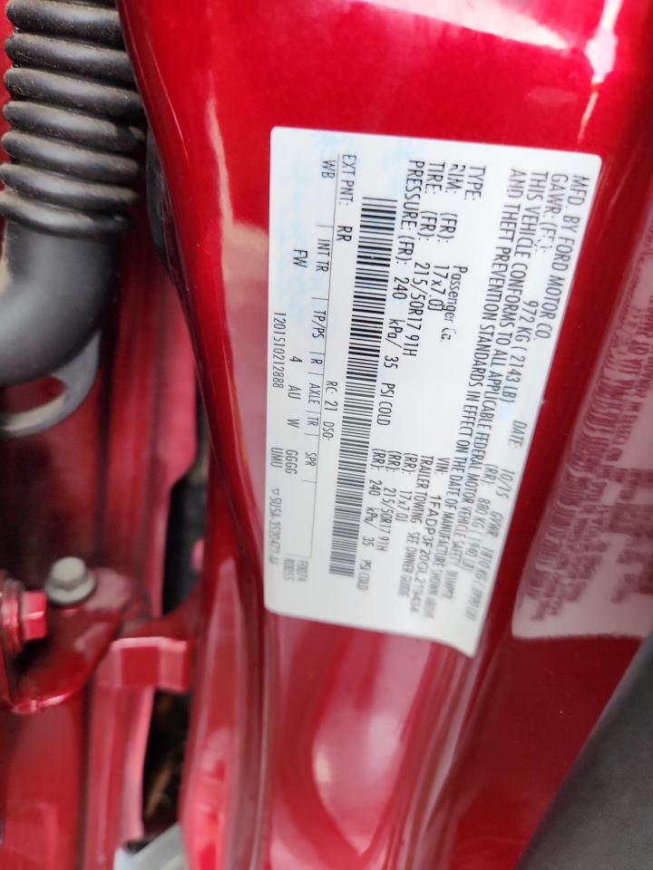 2016 Ford Focus Se VIN: 1FADP3F20GL219434 Lot: 85178205