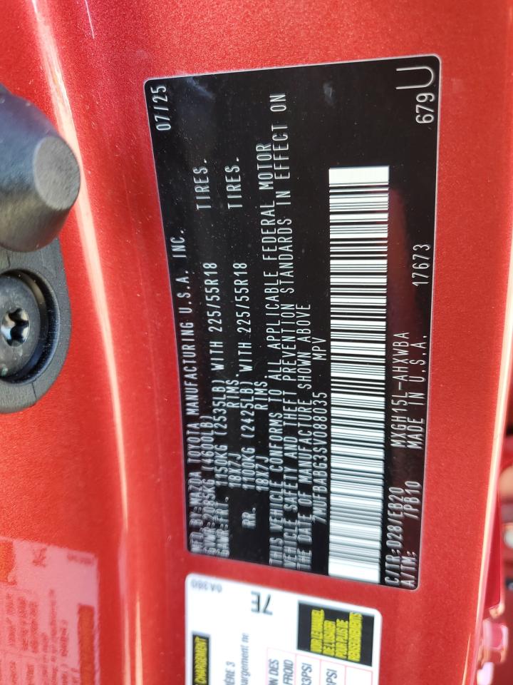 2025 Toyota Corolla Cross Se VIN: 7MUFBABG3SV088035 Lot: 82655215