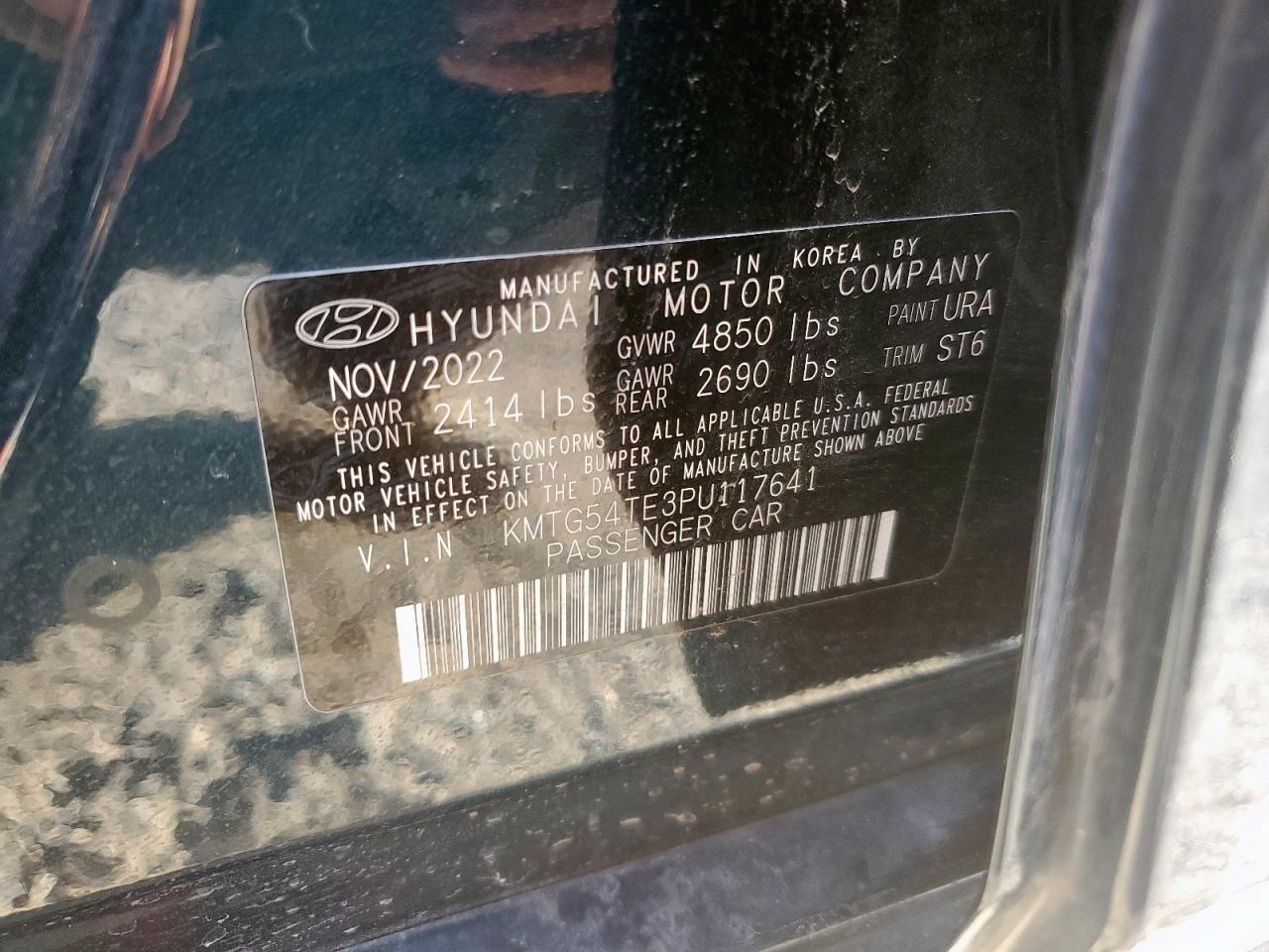 2023 Genesis G70 Base VIN: KMTG54TE3PU117641 Lot: 86703145