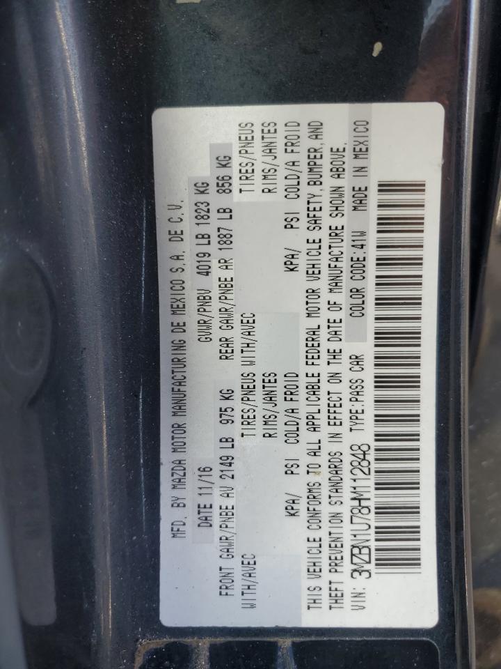 2017 Mazda 3 Sport VIN: 3MZBN1U78HM112848 Lot: 82707735