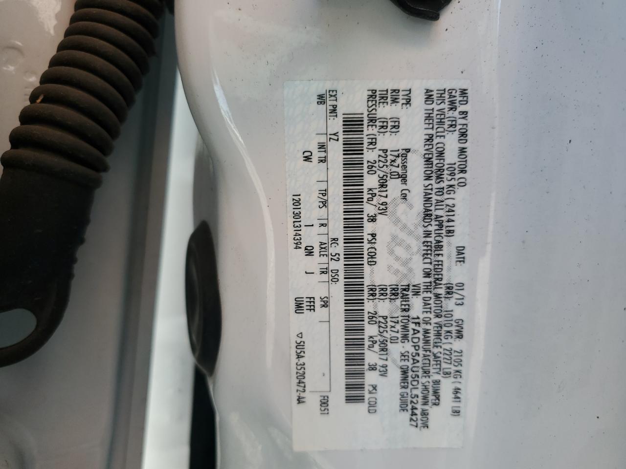 2013 Ford C-Max Se VIN: 1FADP5AU5DL524427 Lot: 89816155