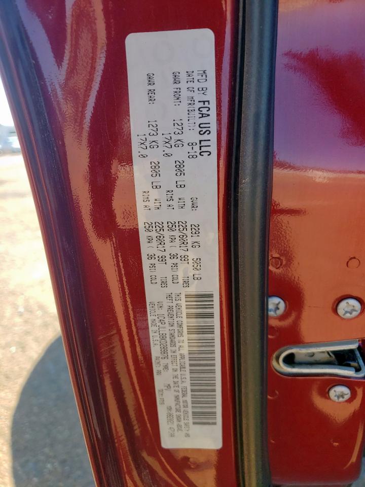 2019 Jeep Cherokee Latitude Plus VIN: 1C4PJLLB8KD289876 Lot: 82377565