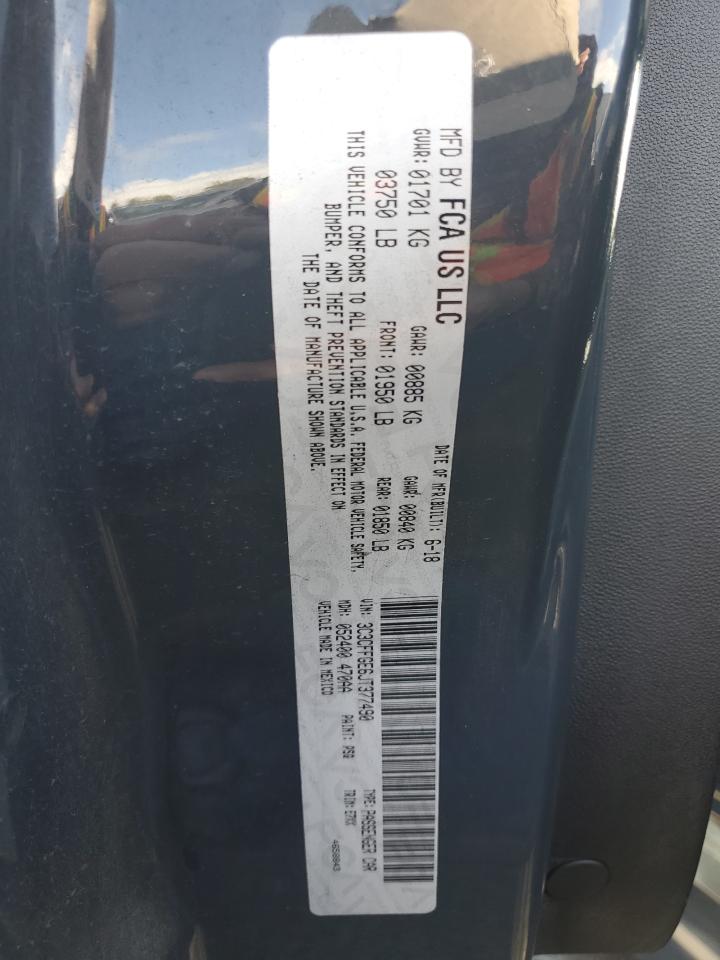 2018 Fiat 500 Electric VIN: 3C3CFFGE6JT377490 Lot: 82365435