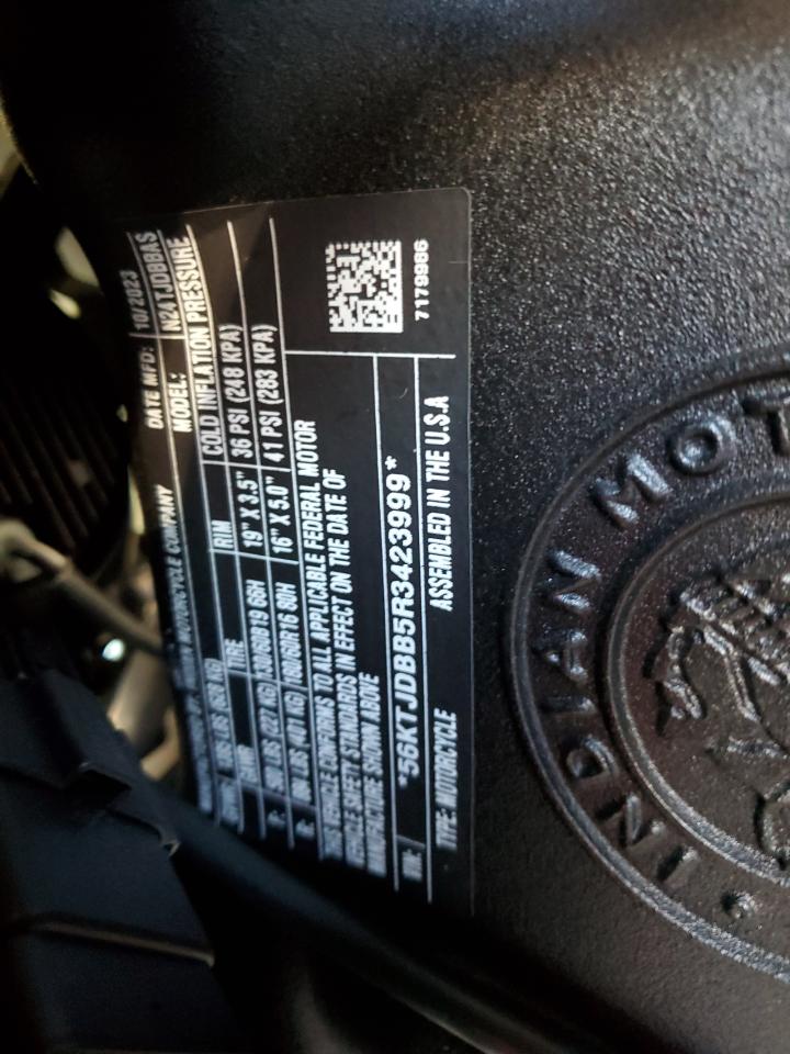 2024 Indian Motorcycle Co. Springfield Dark Horse VIN: 56KTJDBB5R3423999 Lot: 86455195