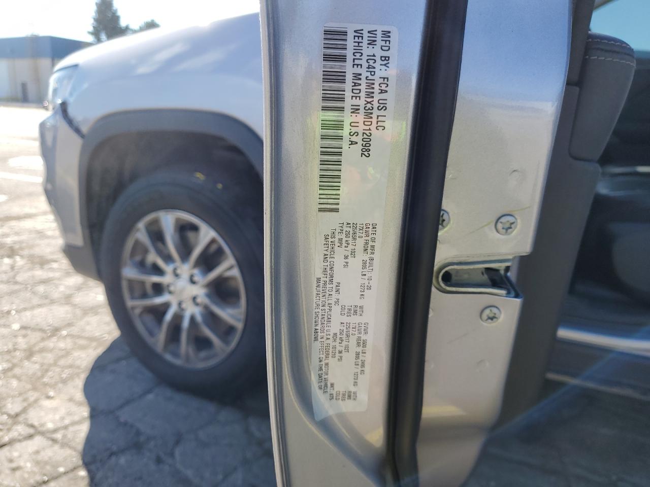 2021 Jeep Cherokee Latitude Lux VIN: 1C4PJMMX3MD120982 Lot: 89874555