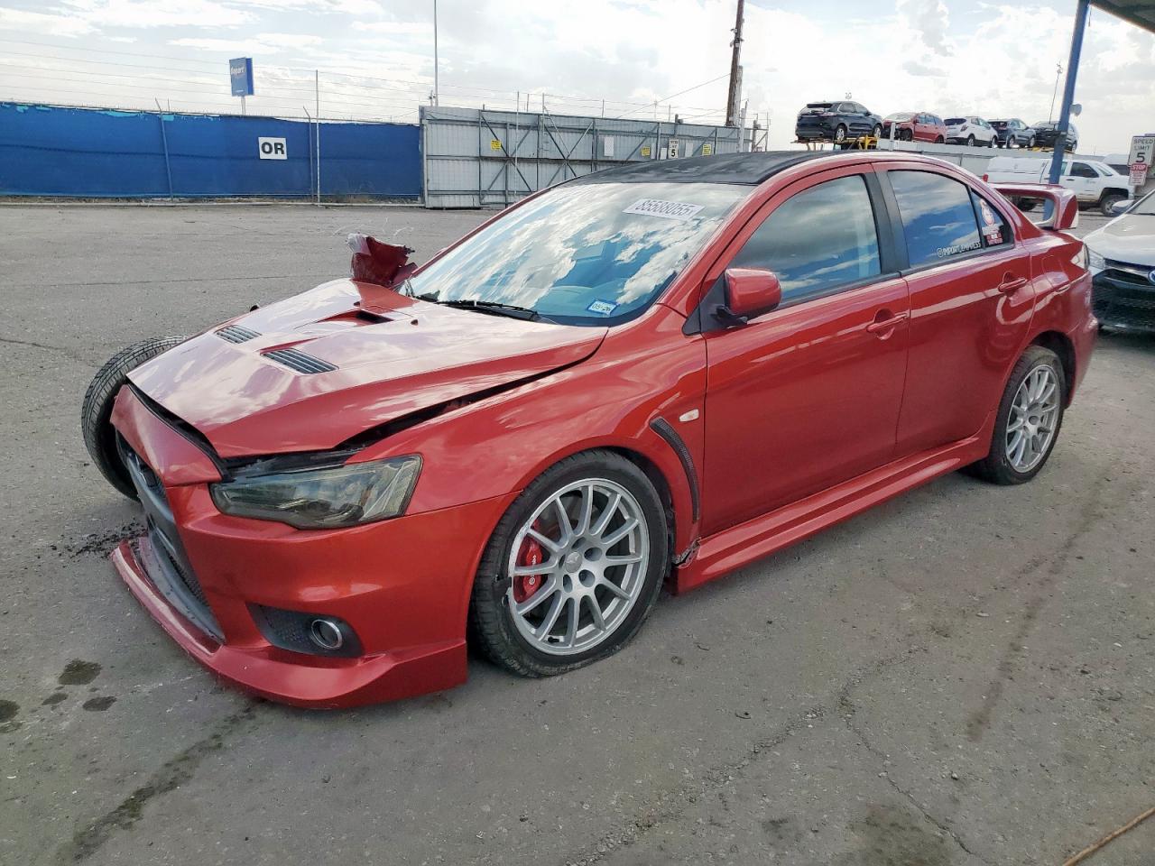 2013 Mitsubishi Lancer Evolution Gsr red null gasoline JA32W8FV4DU017213 photo #1