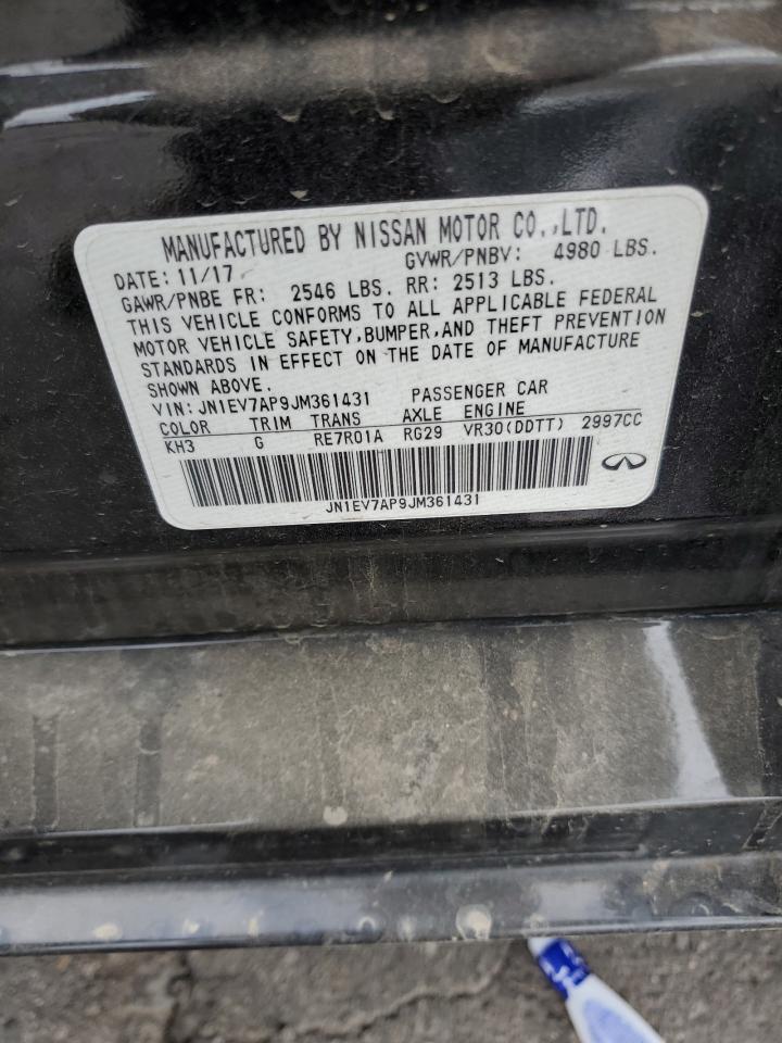 2018 Infiniti Q50 Luxe VIN: JN1EV7AP9JM61431 Lot: 85739985