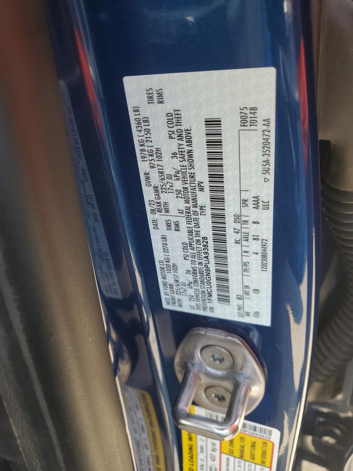 2023 Ford Escape Active VIN: 1FMCU0GN9PUA93828 Lot: 84442455