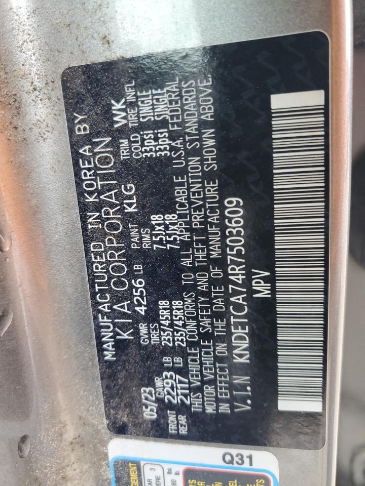 2024 Kia Seltos Sx VIN: KNDETCA74R7503609 Lot: 85412975