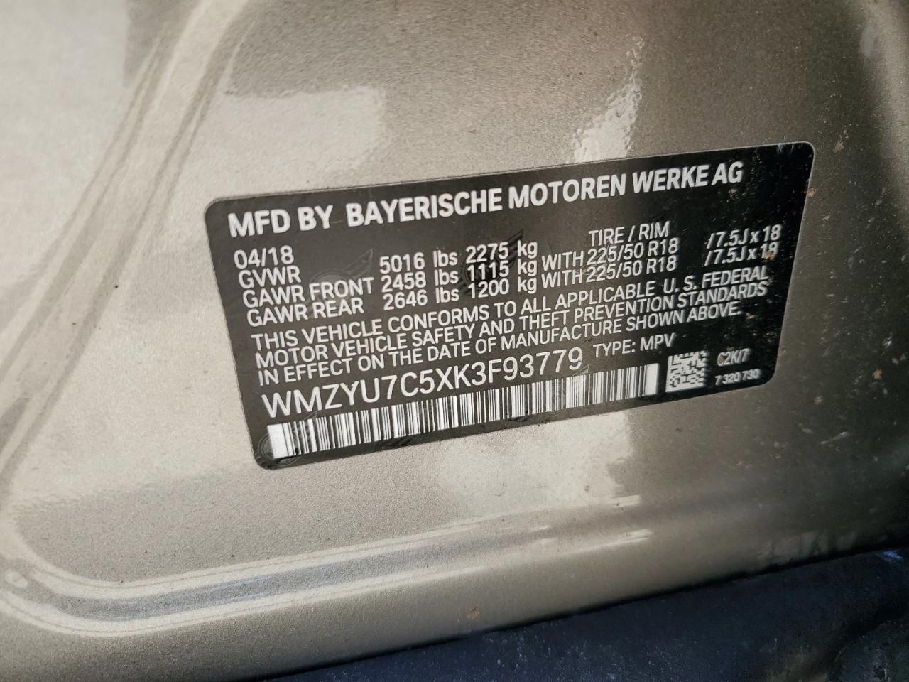 2019 Mini Cooper S E Countryman All4 VIN: WMZYU7C5XK3F93779 Lot: 86816355