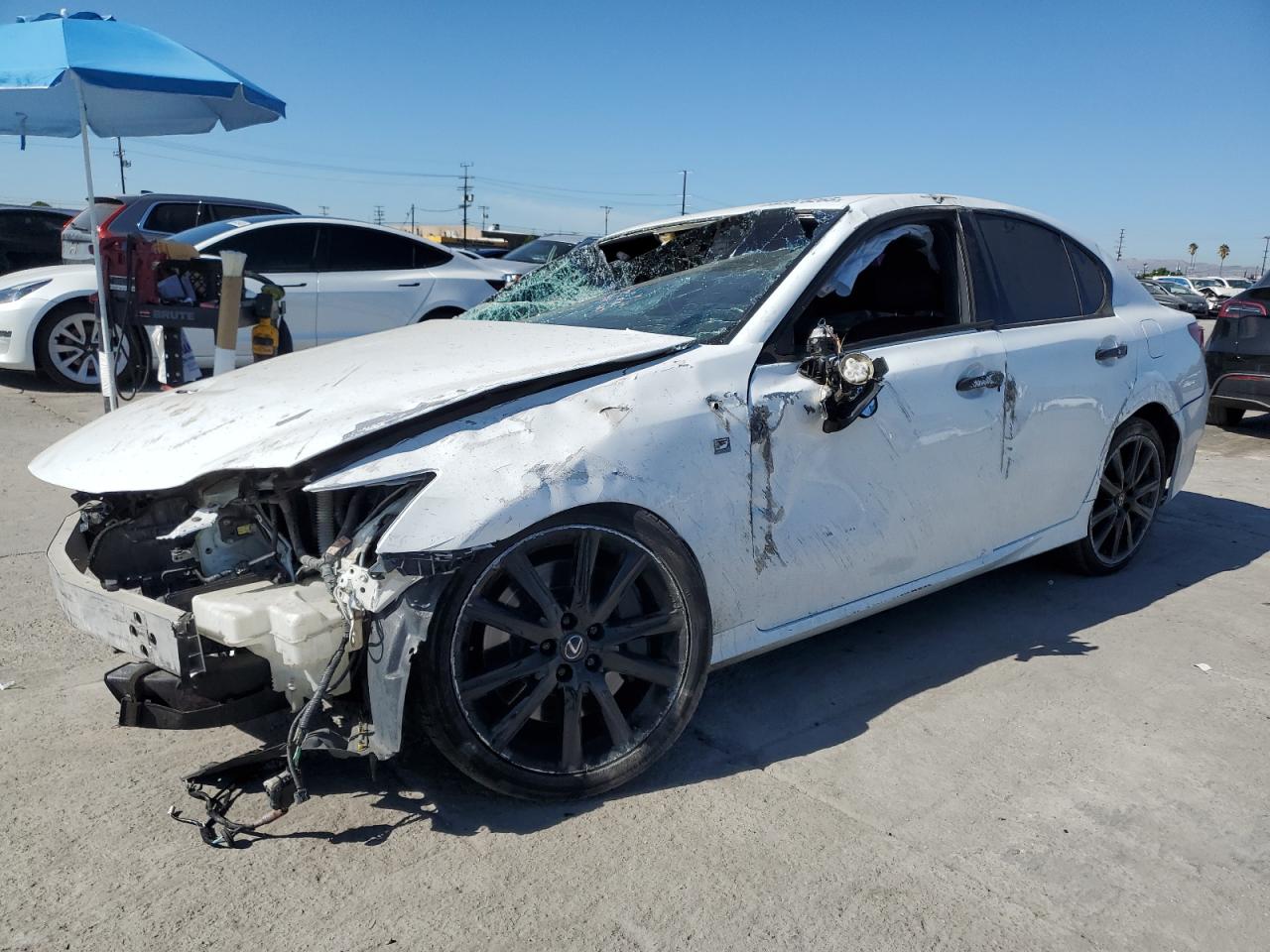 2015 Lexus Gs 350 white null gas JTHBE1BLXFA010558 photo #1