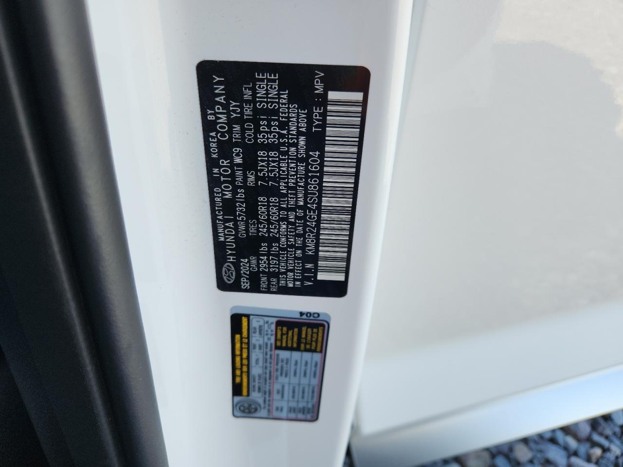 2025 Hyundai Palisade Sel VIN: KM8R24GE4SU861604 Lot: 85751325