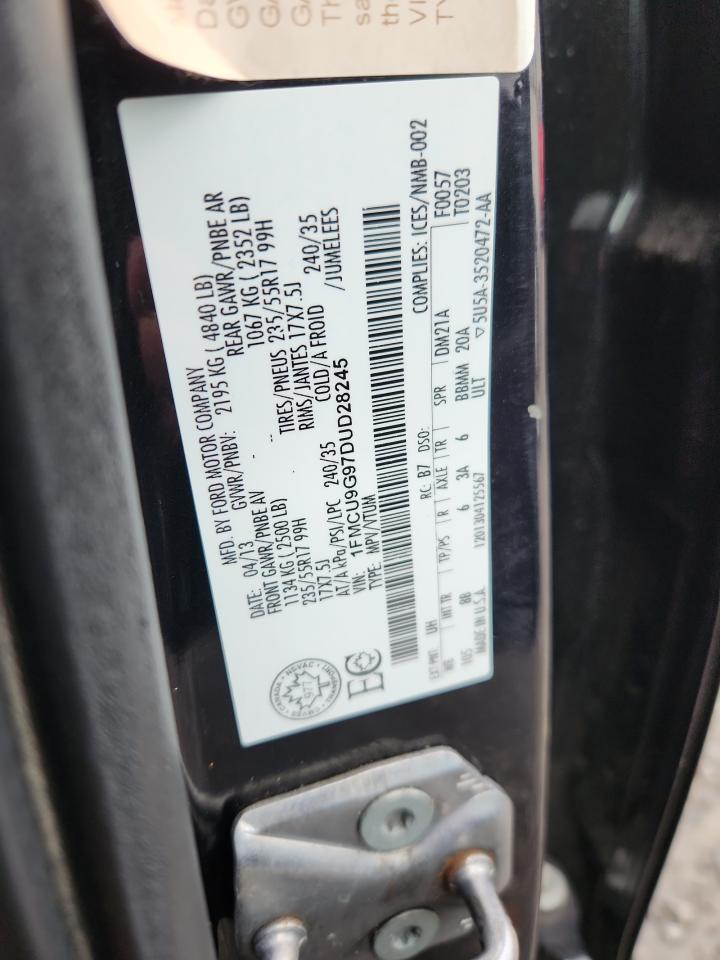 2013 Ford Escape Se VIN: 1FMCU9G97DUD28245 Lot: 90290165