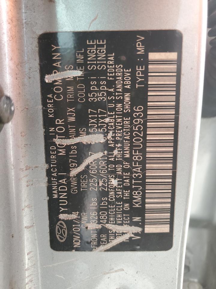 2015 Hyundai Tucson Gls VIN: KM8JT3AF8FU025936 Lot: 82193035