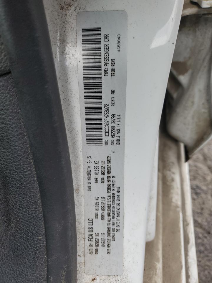 2015 Chrysler 200 Limited VIN: 1C3CCCAB7FN759072 Lot: 87224795