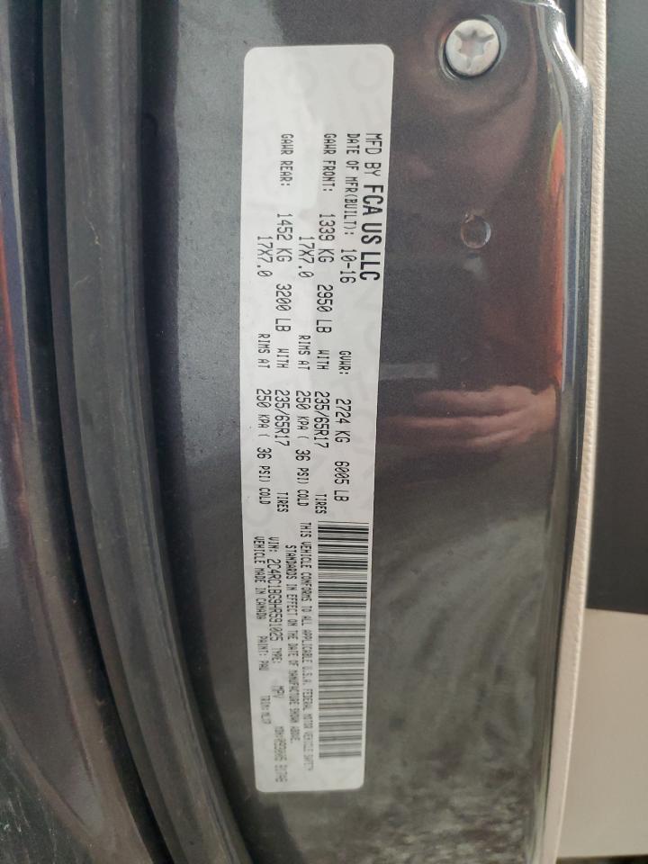 2017 Chrysler Pacifica Touring L VIN: 2C4RC1BG9HR591025 Lot: 90355335