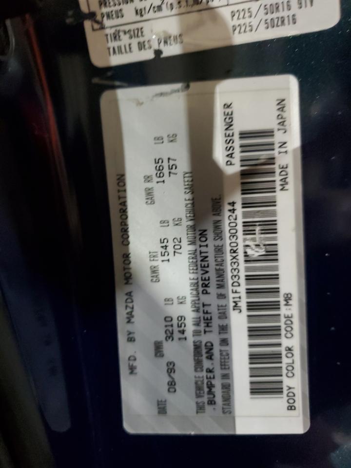 1994 Mazda Rx7 VIN: JM1FD333XR0300244 Lot: 85547445