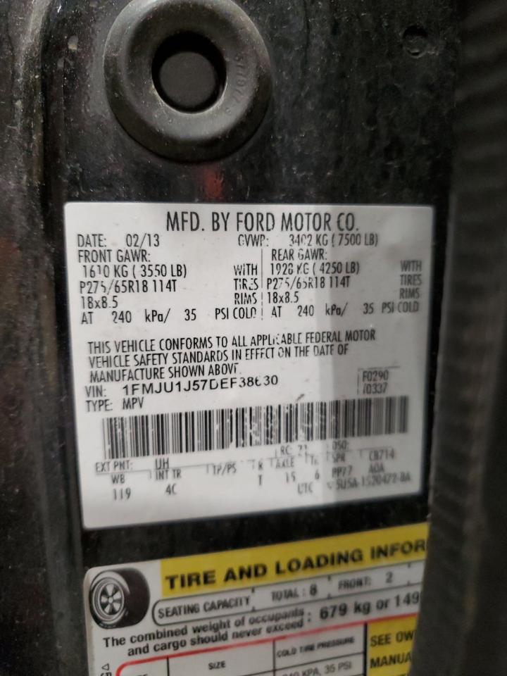 2013 Ford Expedition Xlt VIN: 1FMJU1J57DEF38630 Lot: 81956375