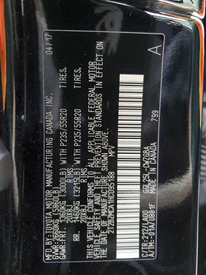 2017 Lexus Rx 350 Base VIN: 2T2BZMCA1HC095188 Lot: 86435805