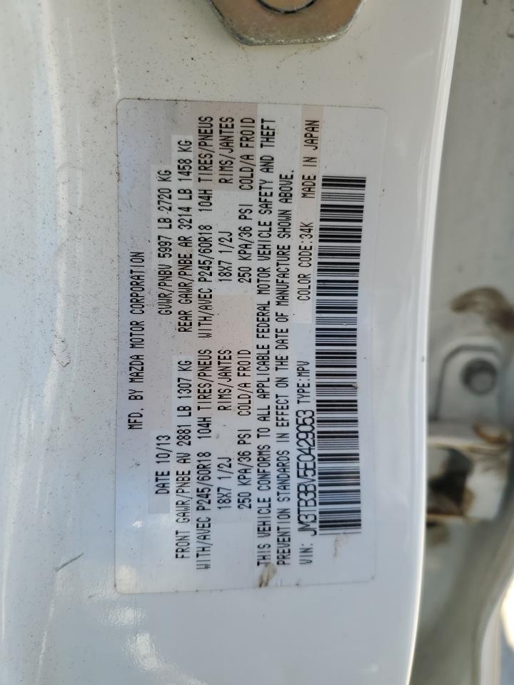 2014 Mazda Cx-9 Sport VIN: JM3TB3BV5E0429053 Lot: 86524455