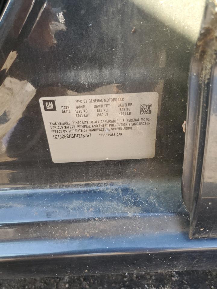 2015 Chevrolet Sonic Lt VIN: 1G1JC5SH5F4213757 Lot: 86120015