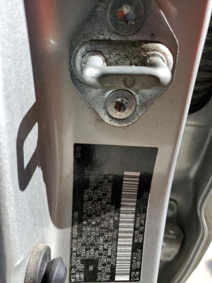 2005 Toyota Highlander Limited VIN: JTEEP21A250114962 Lot: 89511395