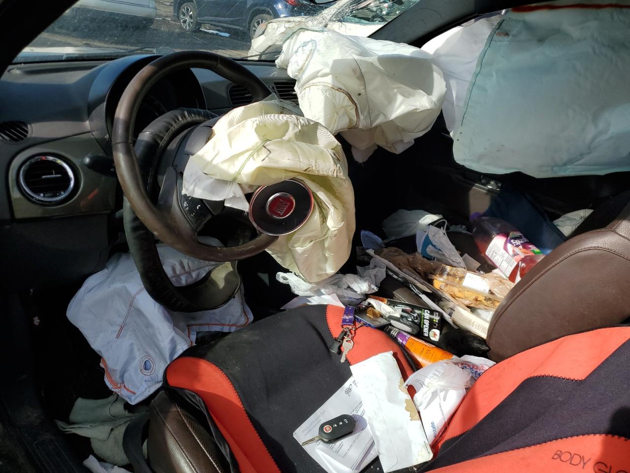 2012 Fiat 500 Sport VIN: 3C3CFFBR7CT344267 Lot: 90710075