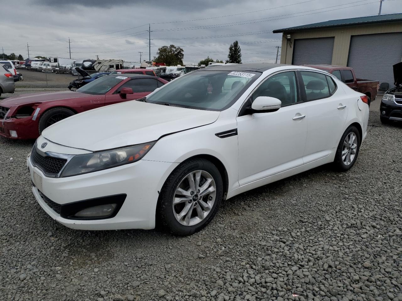 2011 Kia Optima Ex white null gas KNAGN4A62B5148633 photo #1