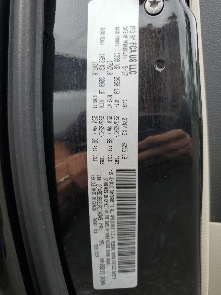 2018 Chrysler Pacifica Touring L VIN: 2C4RC1BG2JR114345 Lot: 90875765