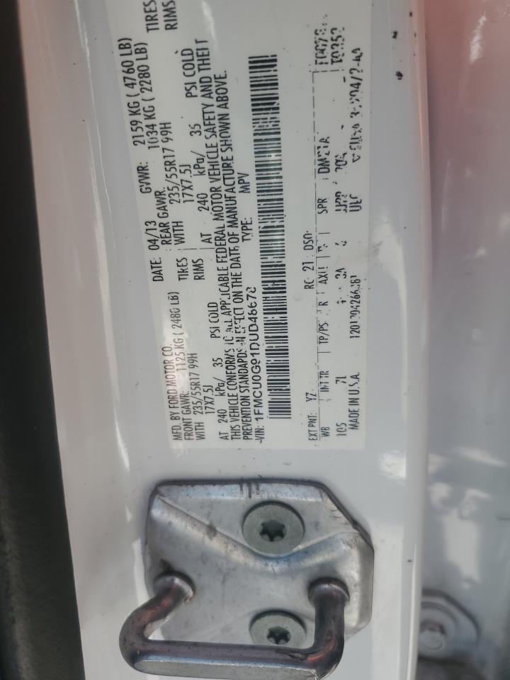 2013 Ford Escape Se VIN: 1FMCU0G91DUD48678 Lot: 84935265