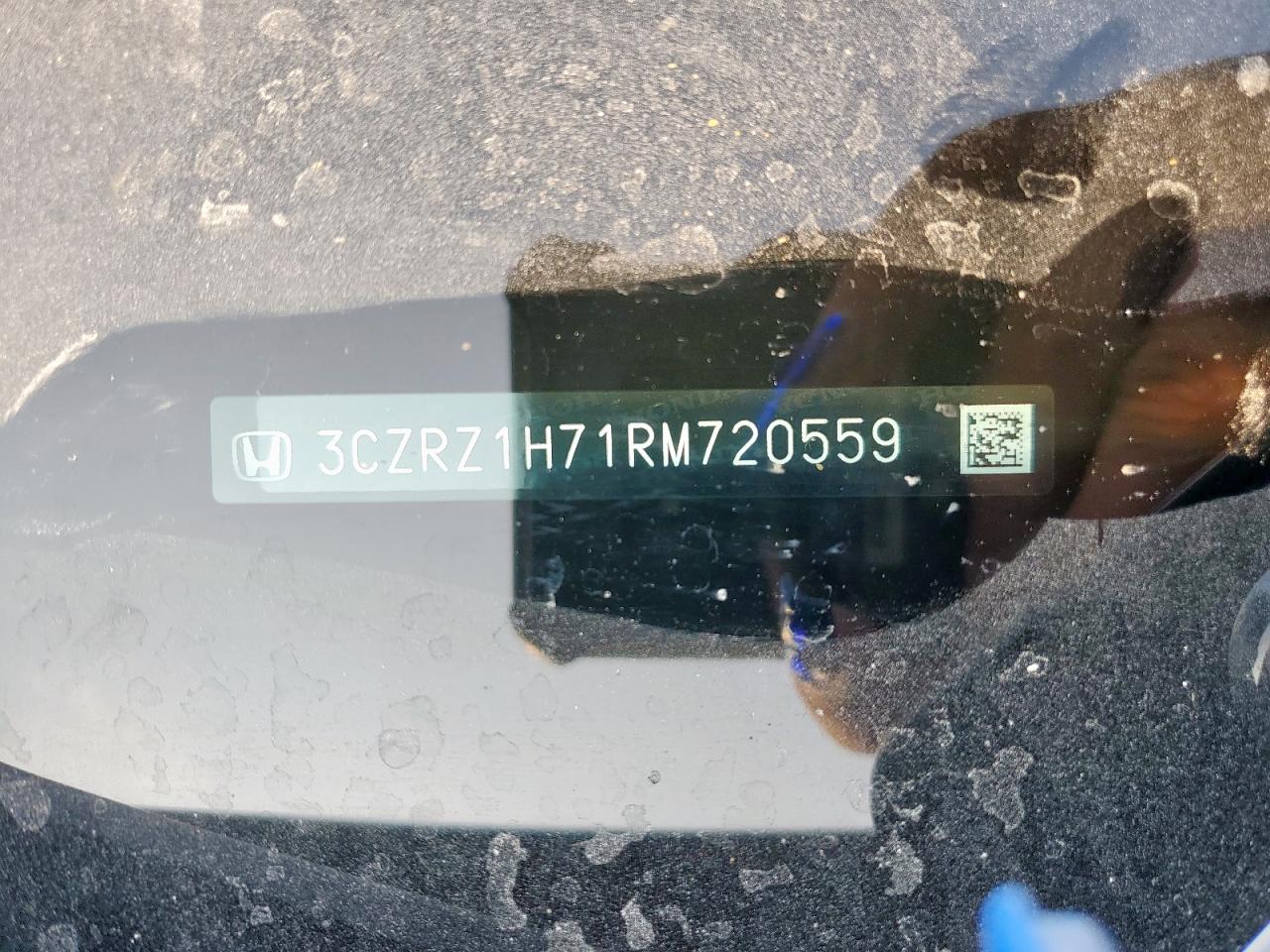 2024 Honda Hr-V Exl VIN: 3CZRZ1H71RM720559 Lot: 86105775