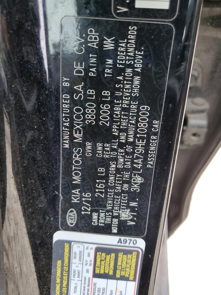 2017 Kia Forte Lx VIN: 3KPFL4A79HE108009 Lot: 90436265