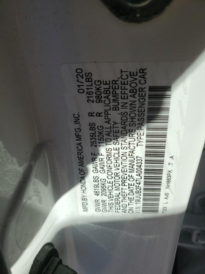 2020 Acura Tlx Technology VIN: 19UUB2F47LA004337 Lot: 82779785