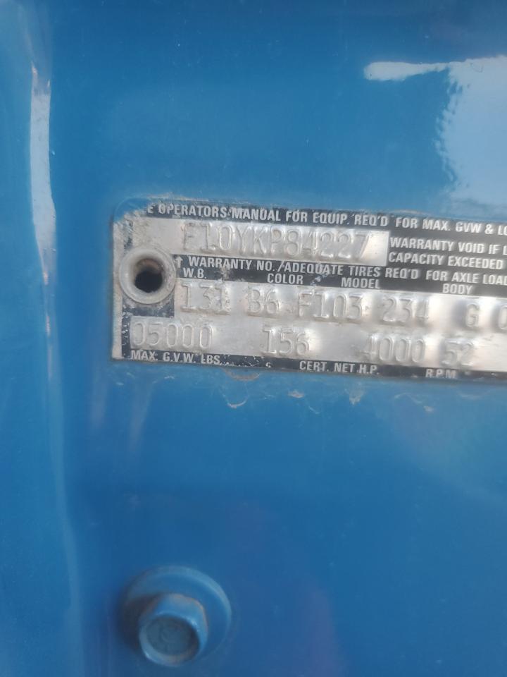 1972 Ford F-100 VIN: F10YKP84227 Lot: 86673945