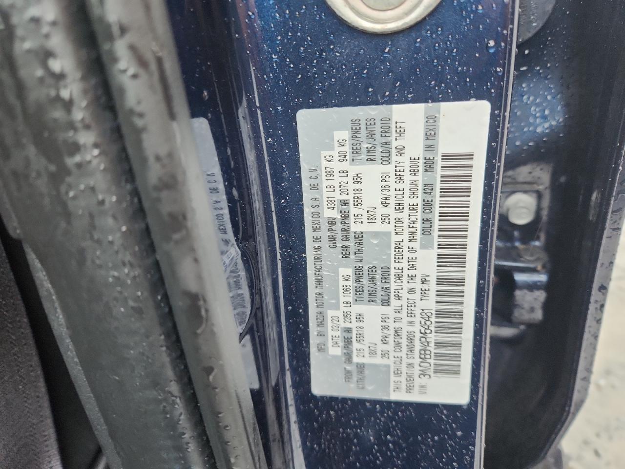 2023 Mazda Cx-30 Select VIN: 3MVDMBBM4PM545481 Lot: 90260045