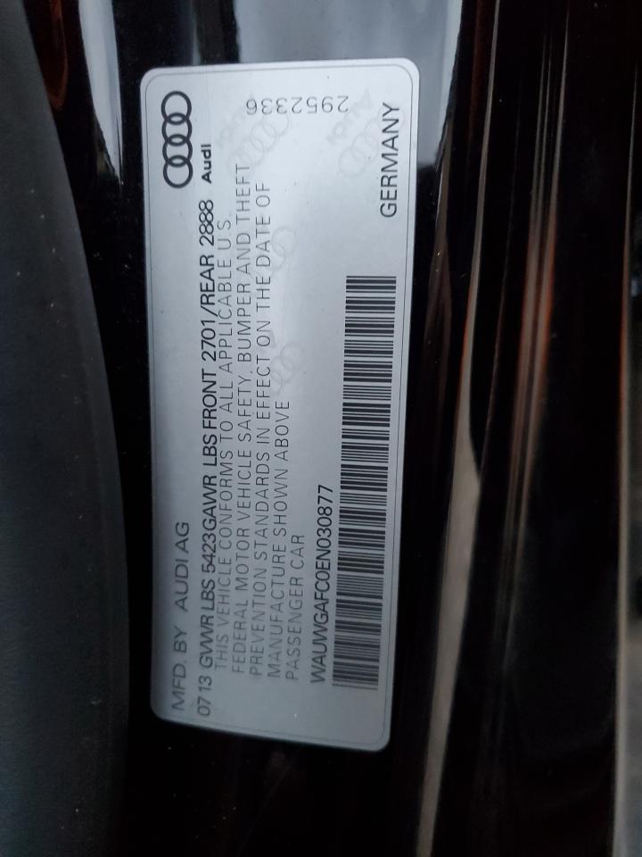 2014 Audi A7 Premium Plus VIN: WAUWGAFC0EN030877 Lot: 82308305