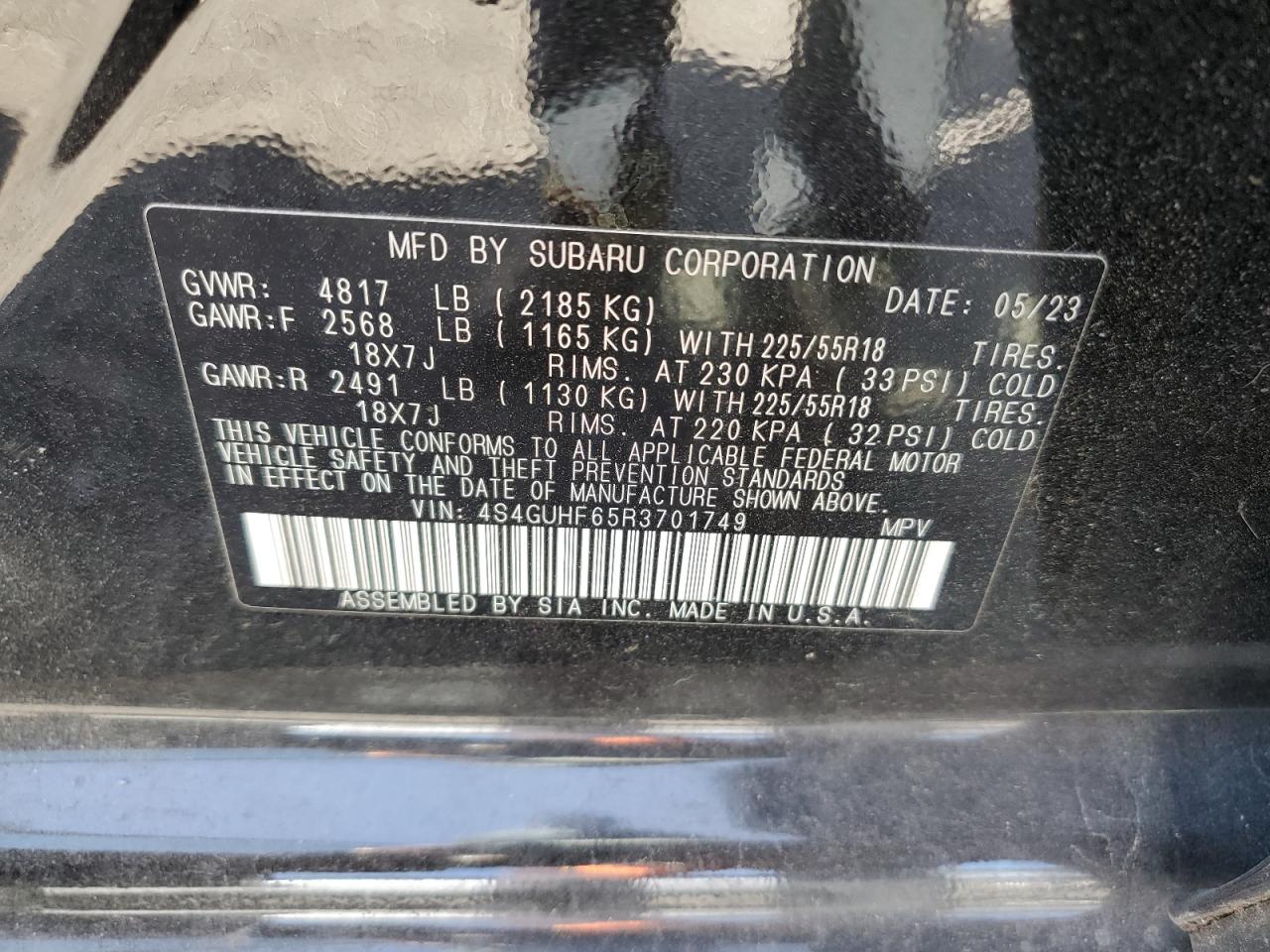 2024 Subaru Crosstrek VIN: 4S4GUHF65R3701749 Lot: 84644535