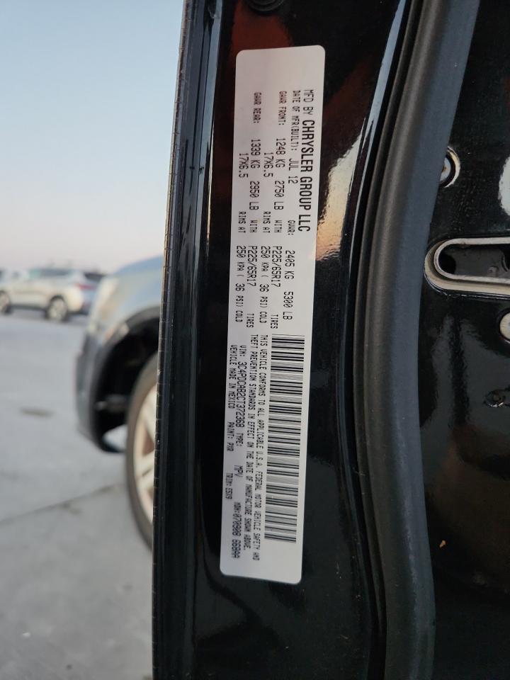 2012 Dodge Journey Se VIN: 3C4PDCAB2CT372368 Lot: 82574895