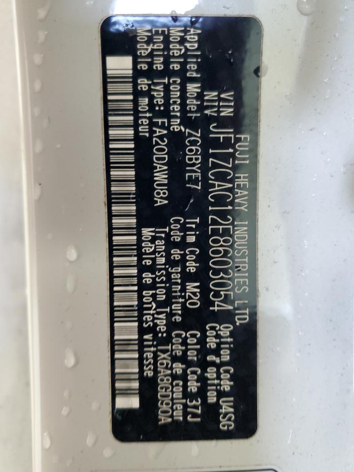 2014 Subaru Brz 2.0 Limited VIN: JF1ZCAC12E8603054 Lot: 90545655