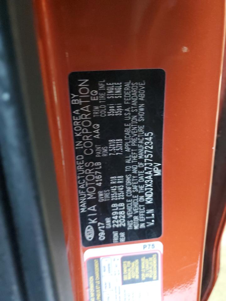 2018 Kia Soul ! VIN: KNDJX3AA7J7572345 Lot: 90242025