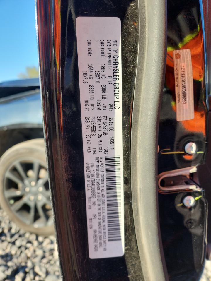 2014 Jeep Compass Sport VIN: 1C4NJCBA4ED886852 Lot: 90401565