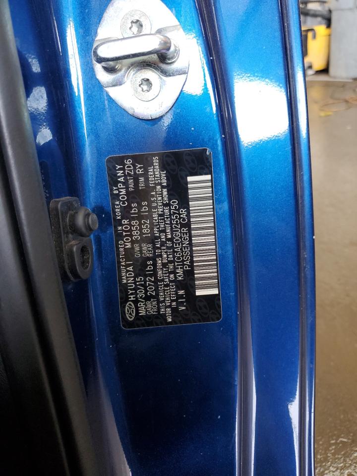 2016 Hyundai Veloster Turbo VIN: KMHTC6AE0GU255750 Lot: 85549825