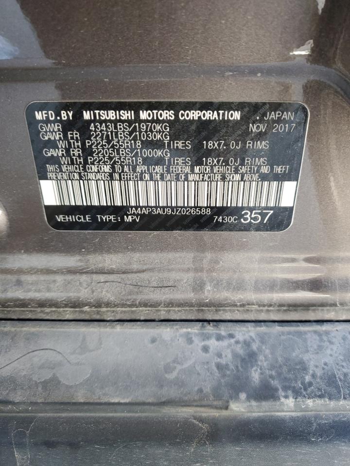 2018 Mitsubishi Outlander Sport Es VIN: JA4AP3AU9JZ026588 Lot: 86108215