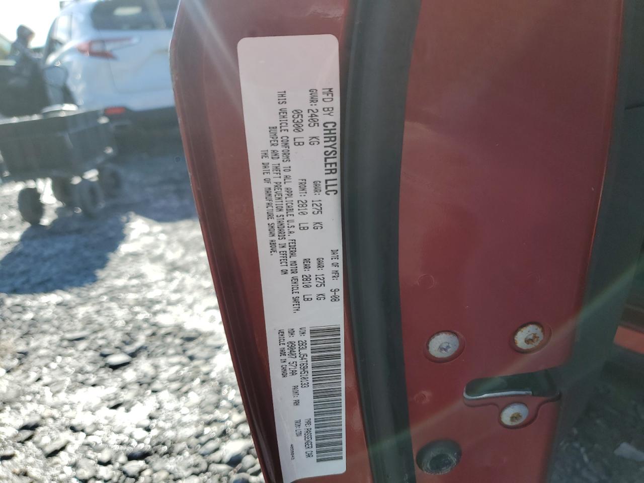 2009 Dodge Challenger R/T VIN: 2B3LJ54T69H510133 Lot: 87464485