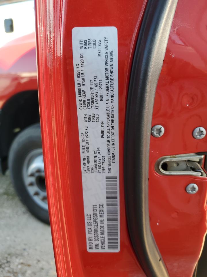 2023 Ram 3500 Tradesman VIN: 3C63RRGL5PG501311 Lot: 86276345