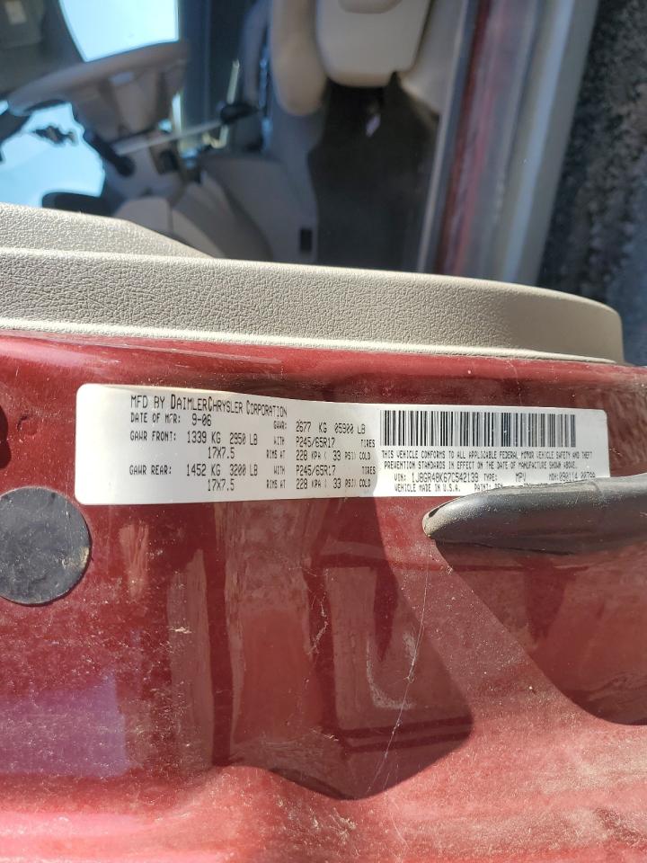 2007 Jeep Grand Cherokee Laredo VIN: 1J8GR48K67C542139 Lot: 84287205